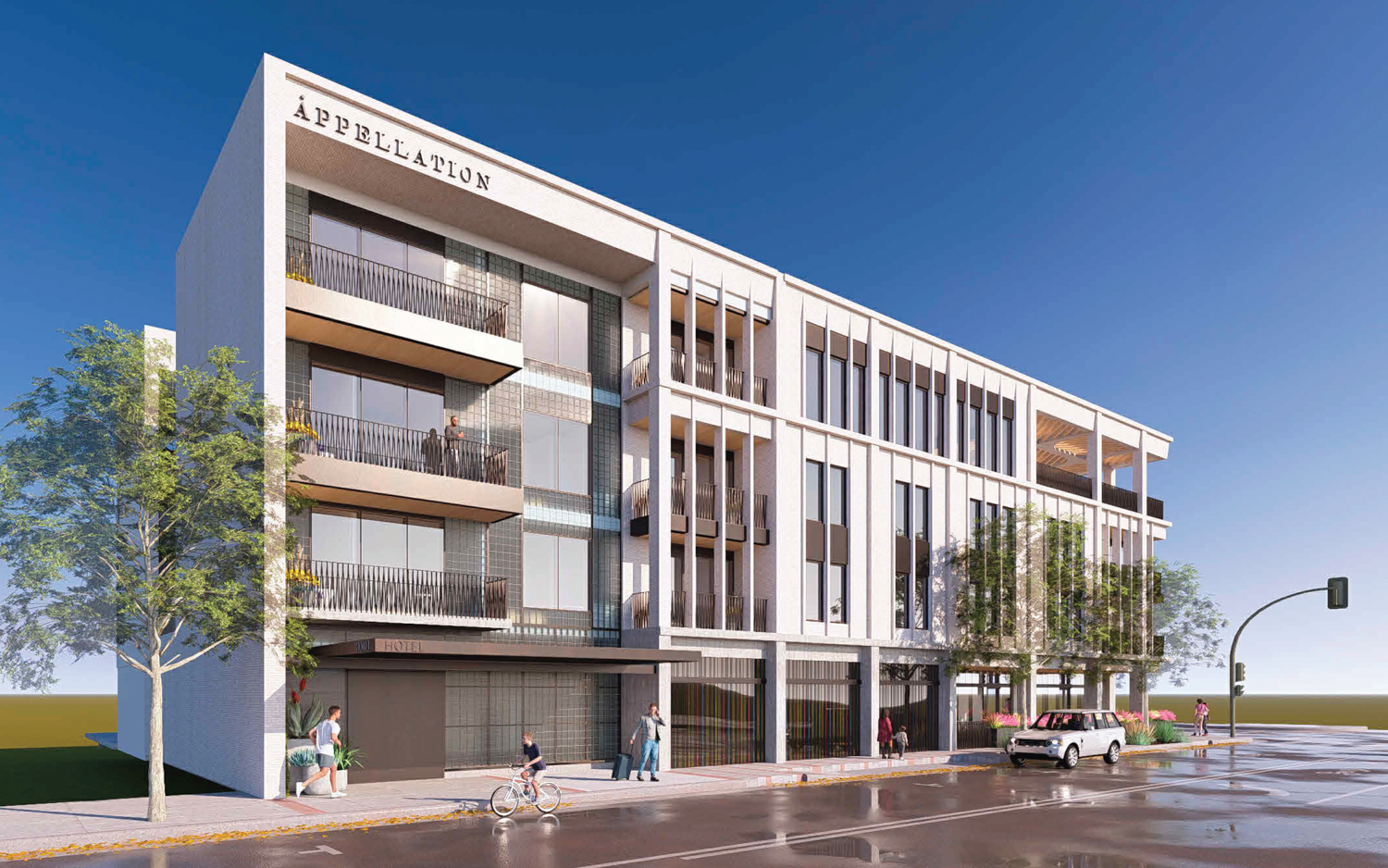 2 Petaluma Boulevard South pedestrian view, rendering by Page Southerland Page