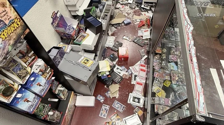 Thieves break into an Anaheim shop and steal Pokémon cards