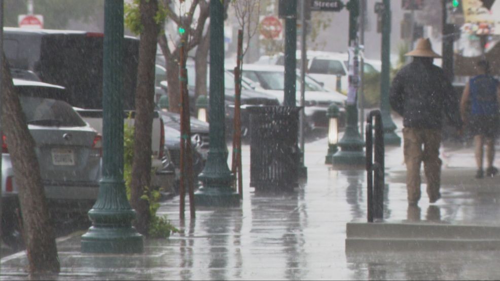 A winter storm in Kern County on February 16, 2026. KBAK/KBFX