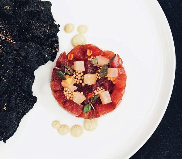 Tuna tartare is on the menu in the The Lounge. PHOTO COURTESY OF BRAND