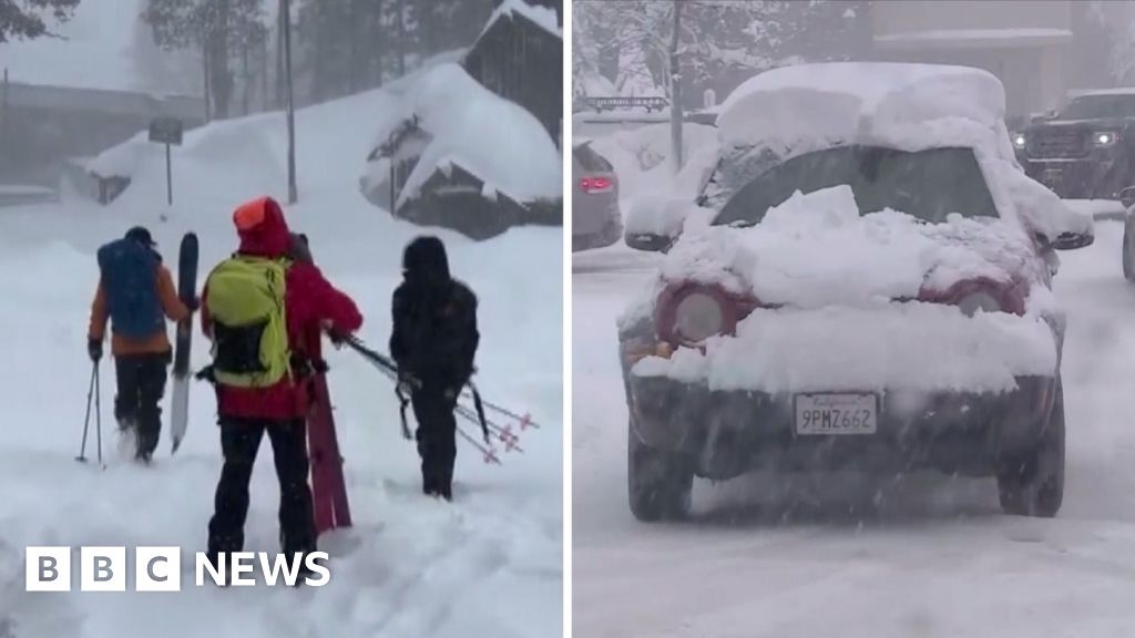 California hit by heavy snow as avalanche leaves skiers missing