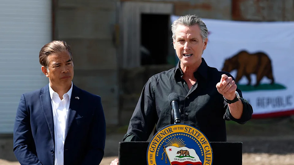 Newsom and Bonta press conference