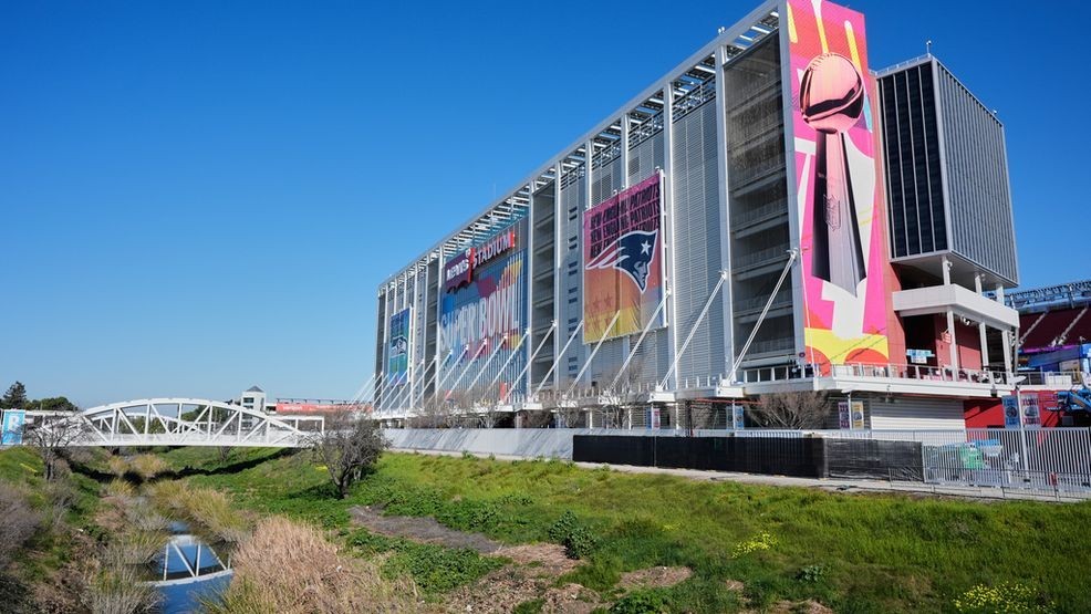 A view of Levi's Stadium ahead of Super Bowl LX between the Seattle Seahawks and the New England Patriots, in Santa Clara. Calif., Wednesday, Feb. 4, 2026. (AP Photo/Godofredo A. Vásquez)