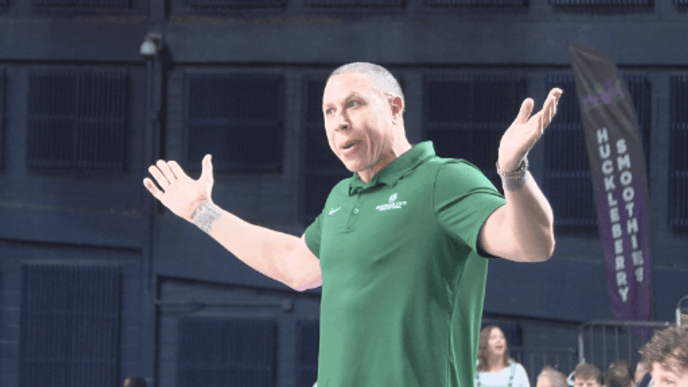 Sacramento State head coach and former NBA player Mike Bibby vs Montana State. 2/28/2026. (Photo: Tommy Rooney/ NBC Montana)