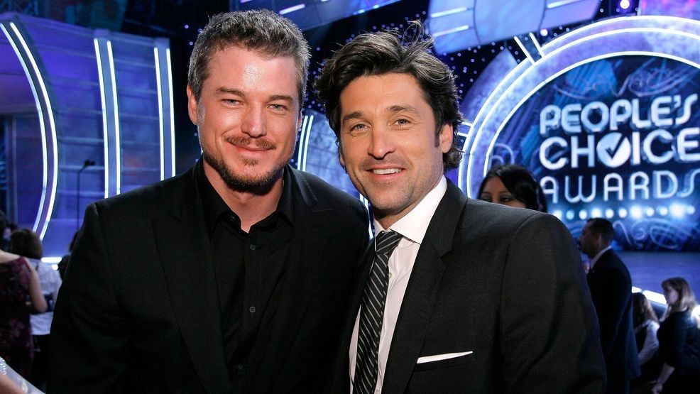 LOS ANGELES, CA - JANUARY 09:  (EXCLUSIVE ACCESS)  Actors Eric Dane (L) and Patrick Dempsey pose during the 33rd Annual People's Choice Awards held at the Shrine Auditorium on January 9, 2007 in Los Angeles, California.  (Photo by Vince Bucci/Getty Images for PCA)