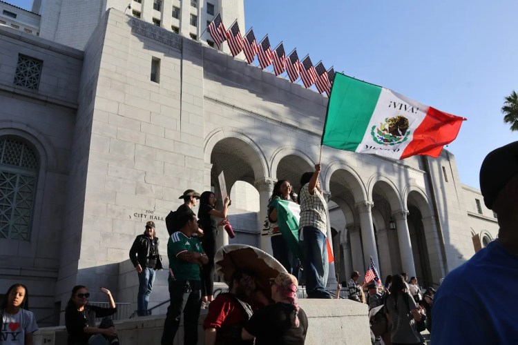 ICE Out LA protestors demand ICE reform
