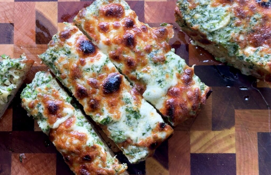 Herby garlic bread