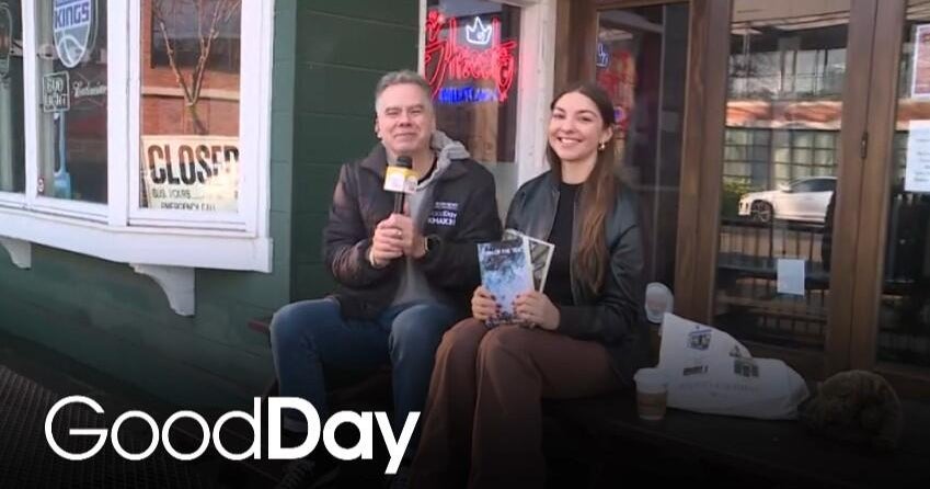 Cody is with author Rachel L. Ertass, learning more about her Sacramento-based mystery novel