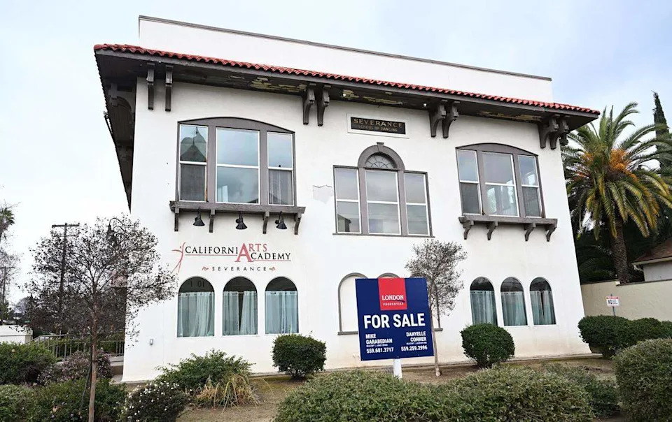 The Severence Building on North Wishon Avenue, which houses the California Arts Academy and the Severence Ballet Conservatory, is for sale. Photographed Thursday, Feb. 19, 2026 in Fresno.