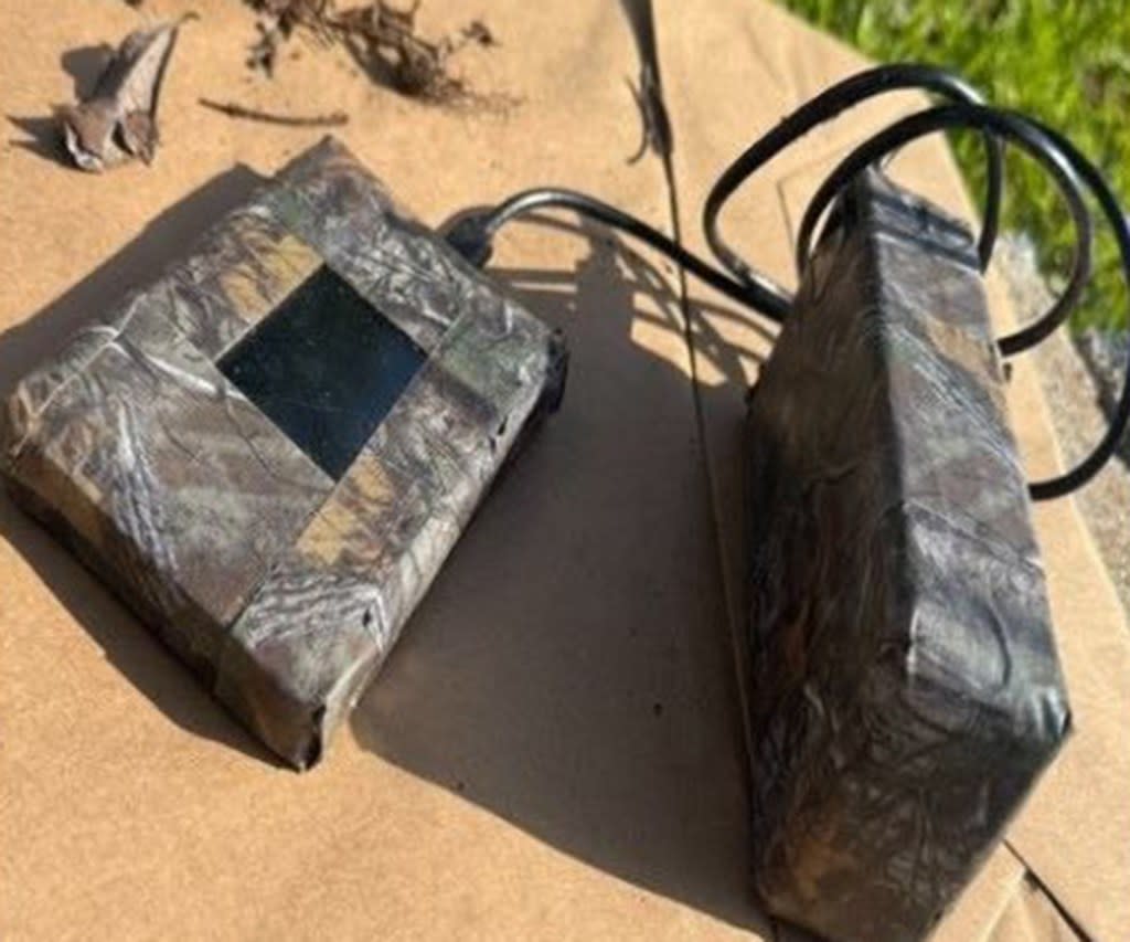 Secret camouflaged cameras have been found in a San Jose neighborhood, spooking residents. San Jose Police Dept.