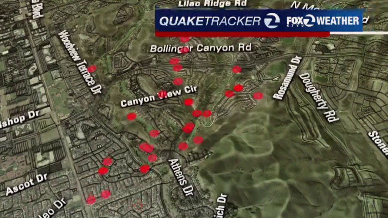 Swarm of earthquakes strike San Ramon, jolting residents