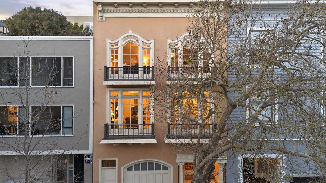 Pacific Heights double-lot home with secret garden