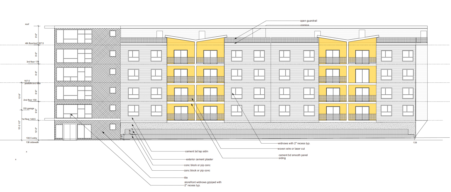 5091 MacArthur Boulevard, elevation by MBH Architects