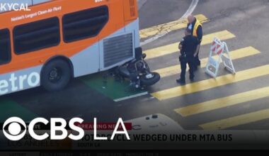 Investigation underway after motorcycle collides with a bus in South Los Angeles