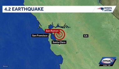Earthquake in Northern California near site of Super Bowl LX