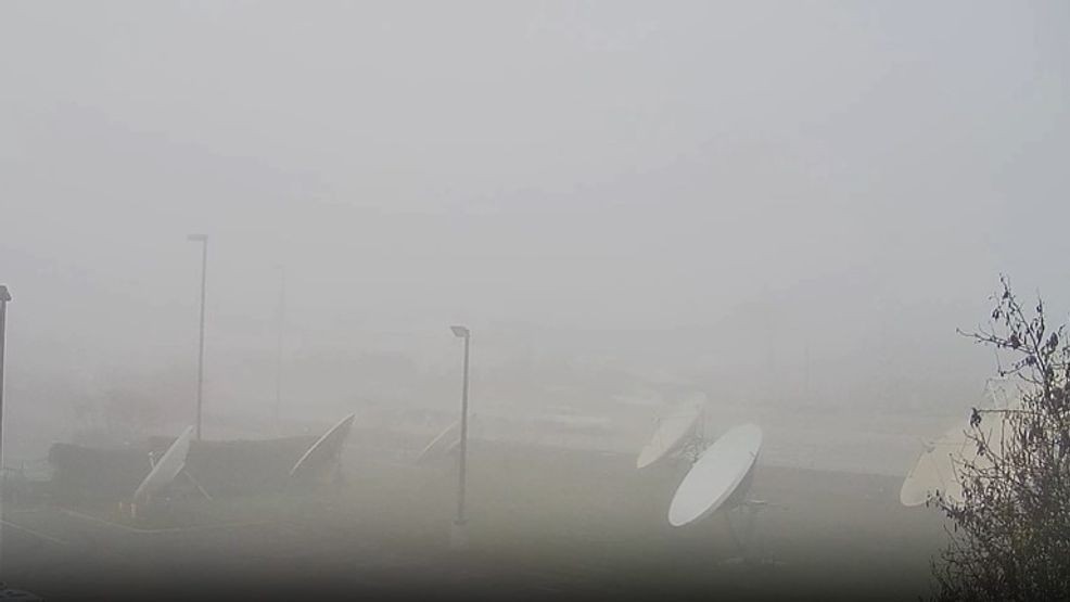 Fog in central Bakersfield early Friday morning. KBAK/KBFX