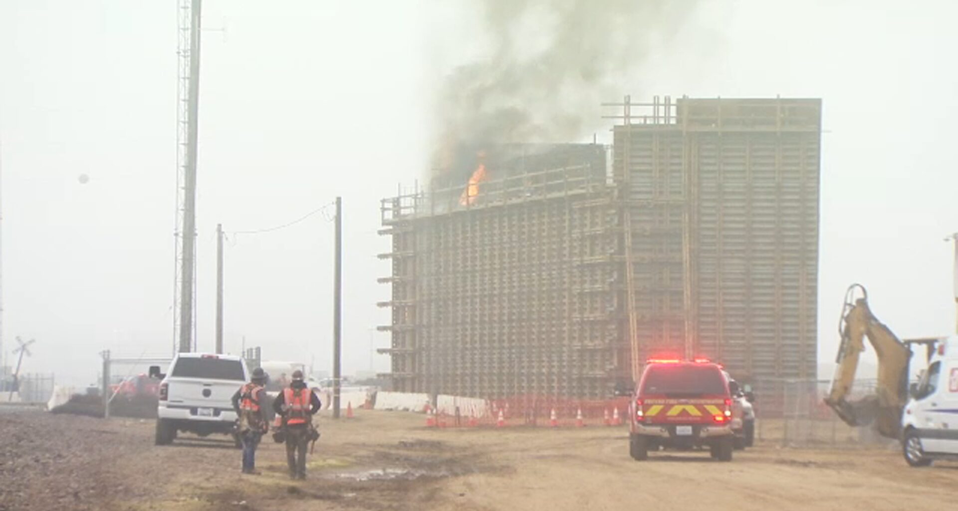 Fire Breaks Out at California High-Speed Rail Construction Site in Fresno