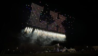 San Jose Discovery Meadows drone show lights up sky for Super Bowl LX | Sports