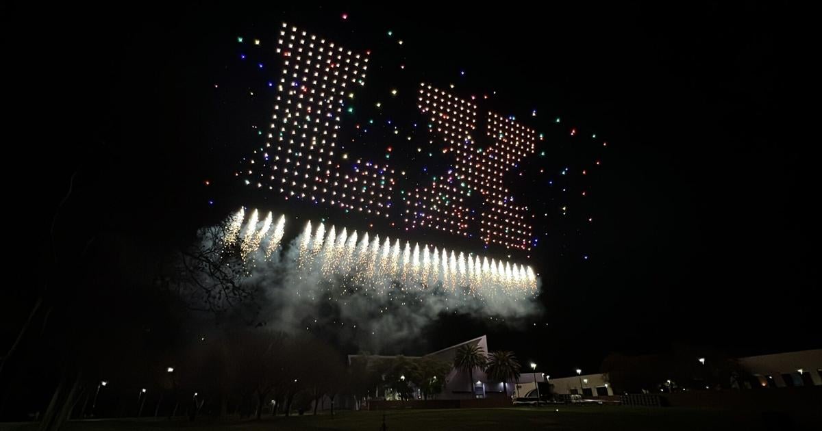 San Jose Discovery Meadows drone show lights up sky for Super Bowl LX | Sports