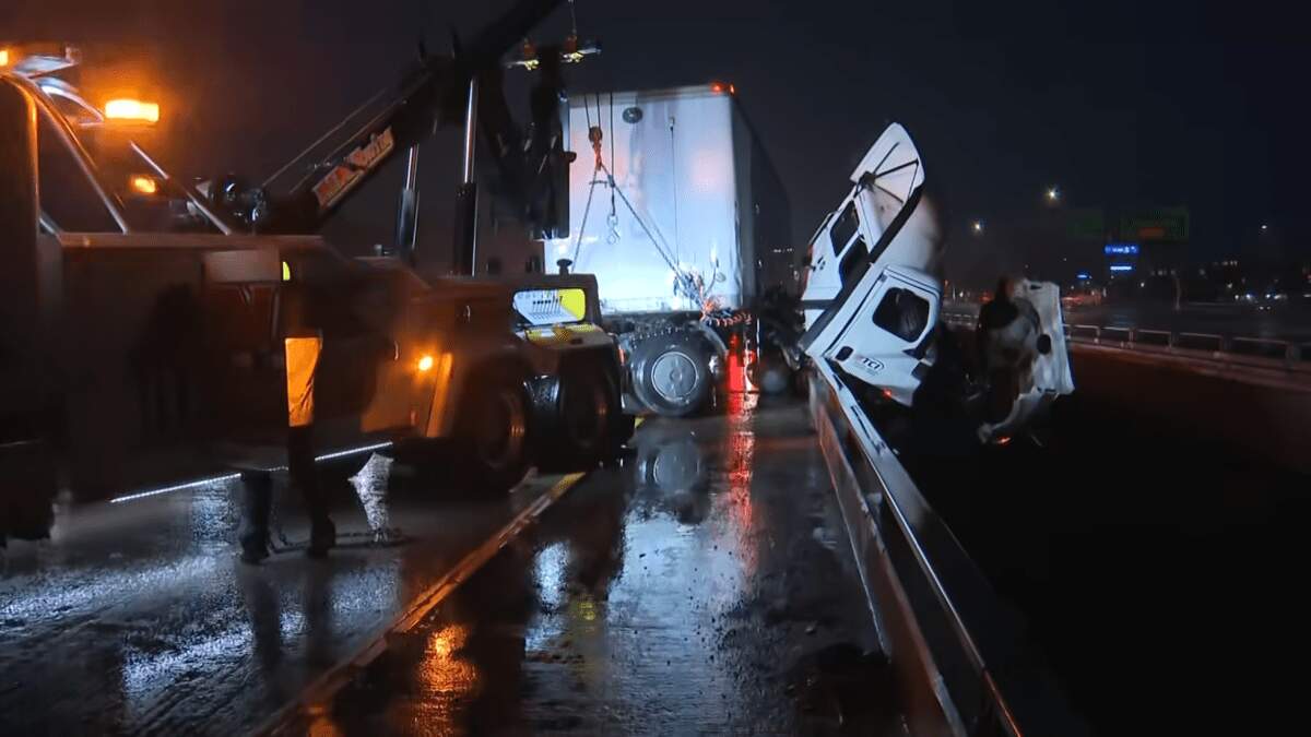 Trucker Rescued From I-5 Crash With Cab Dangling Over River | STAR 94.1