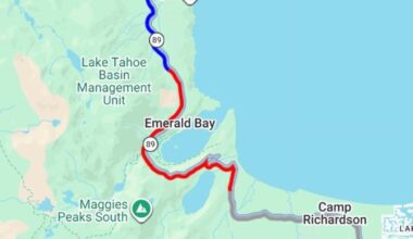 Highway 89 closed in both directions around Emerald Bay | California News