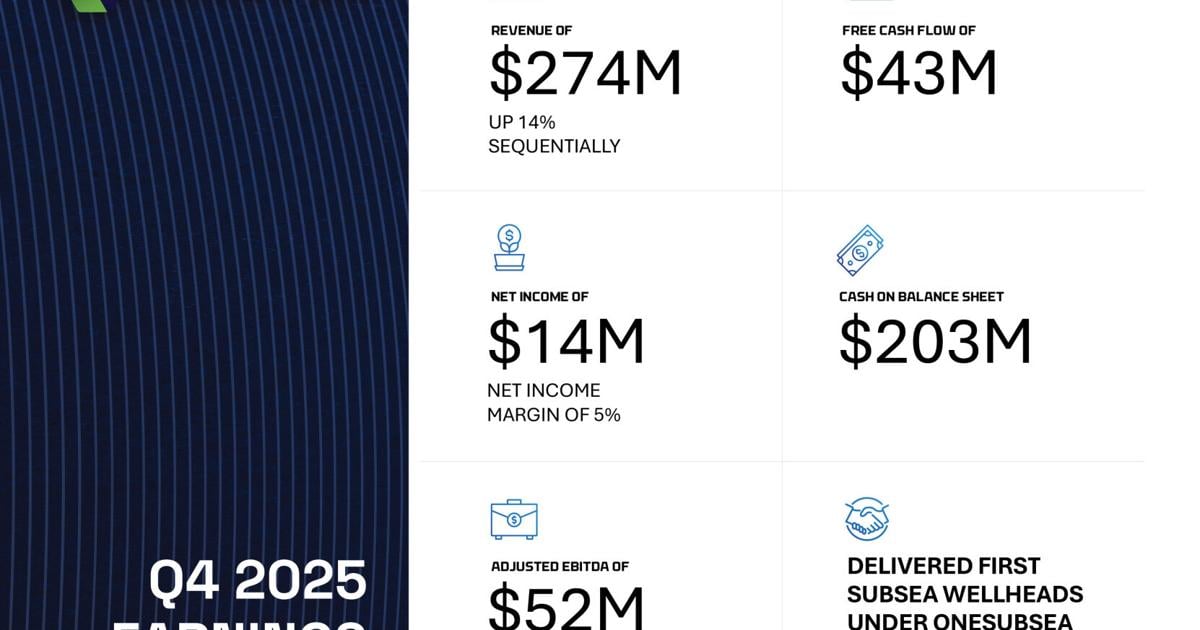 Innovex Announces Fourth-Quarter and Full Year 2025 Results | News