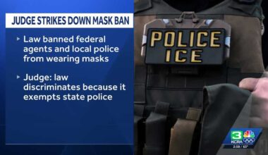 Federal judge blocks California law banning masks for law enforcement