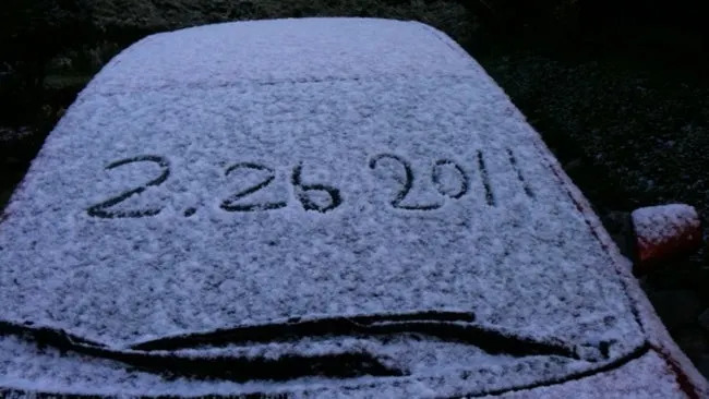 California snow February 2011