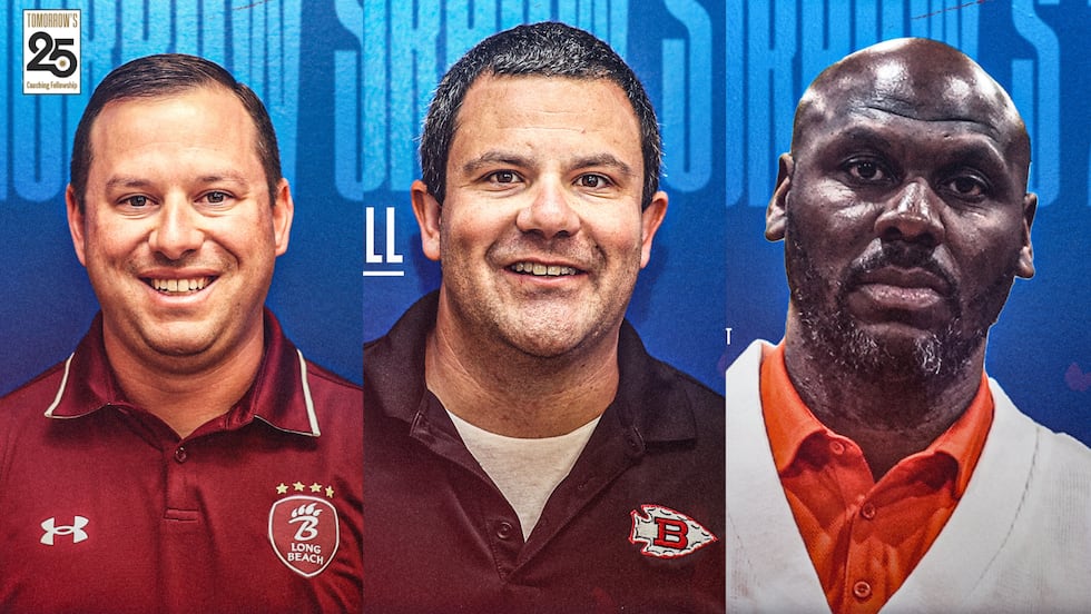 Left to right: Matt DeFillips, Long Beach; Scott Landry, Biloxi; Quincy Patrick, West Harrison