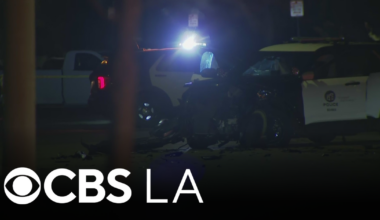 3 LAPD officers hospitalized after patrol cars collide during pursuit in San Fernando Valley