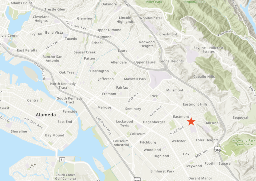 8301 MacArthur Boulevard Site Location, image via ArcGIS Online