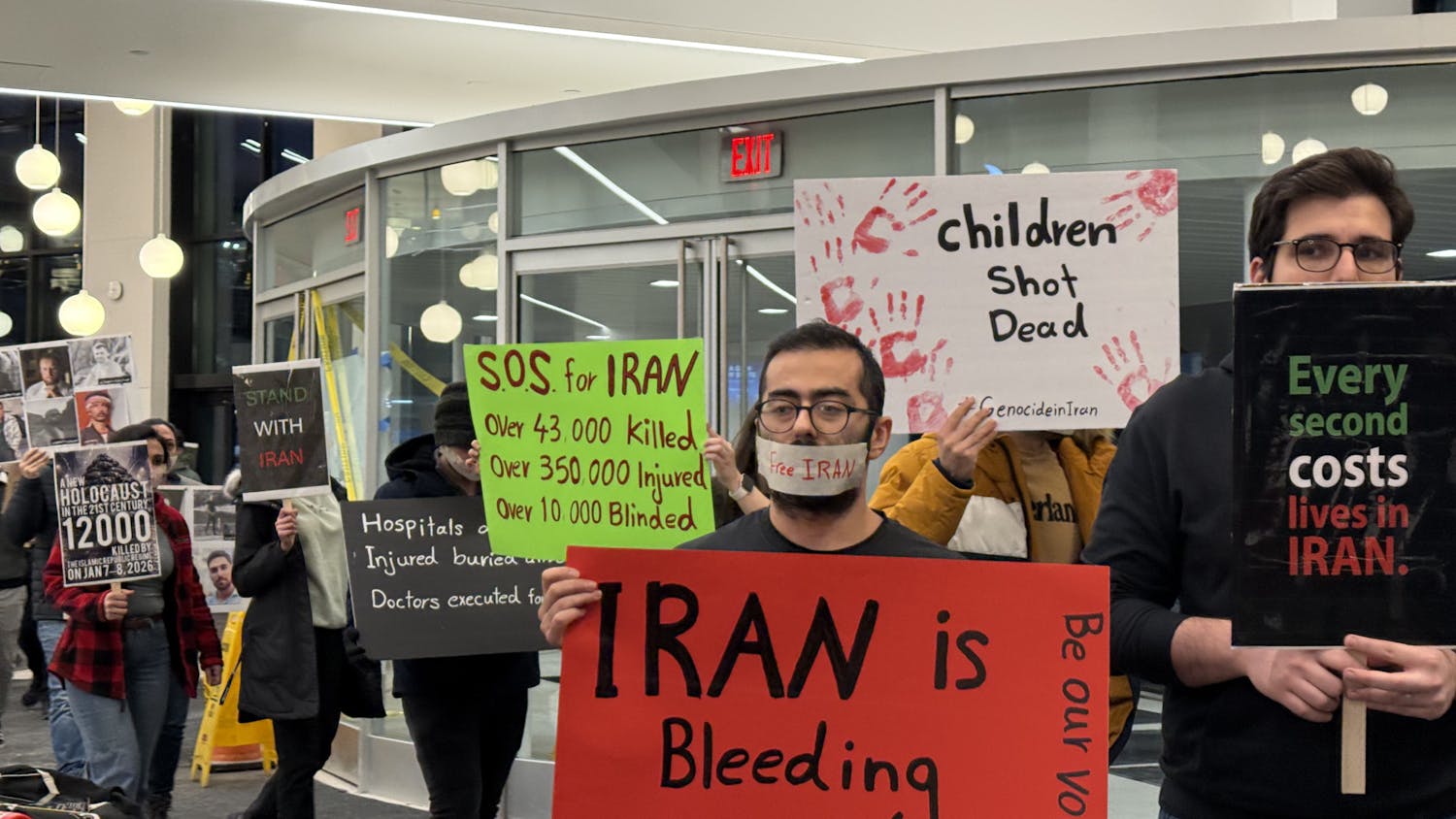 UB Iranian students host an awareness vigil Friday, January 30 on Iran's violent crackdowns on anti-government protests. 