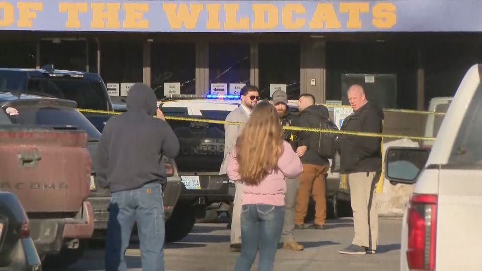 Police responded to a deadly shooting at the Dennis M. Lynch Arena in Pawtucket, on Feb. 16, 2026. (WJAR)