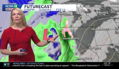Mild through Valentine’s Day, then storms return
