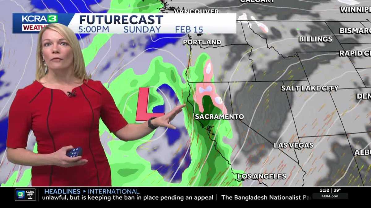 Mild through Valentine’s Day, then storms return