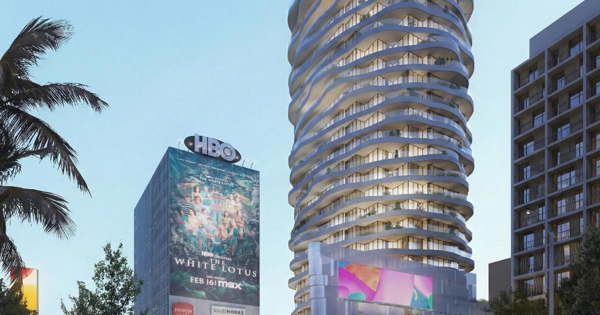 Fresh renderings for high-rise at 9034 Sunset Blvd. in West Hollywood