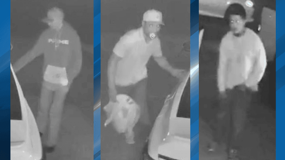 {p}The Bakersfield Police Department is asking for the community’s help in identifying three people accused of breaking into several vehicles and stealing yard maintenance equipment, audio equipment, and a backpack. PHOTO: BPD{/p}