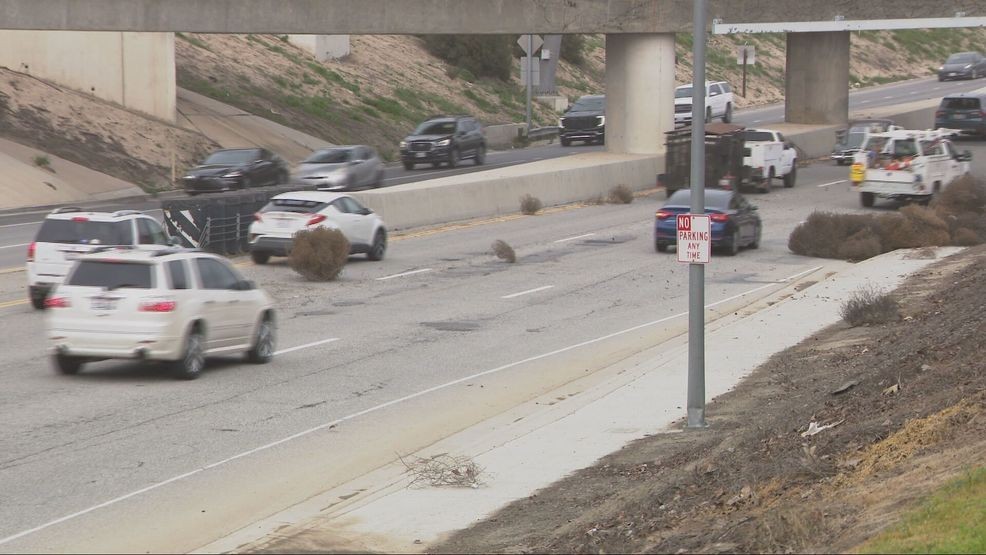 High winds in Bakersfield on February 10, 2026. PHOTO: KBAK/KBFX