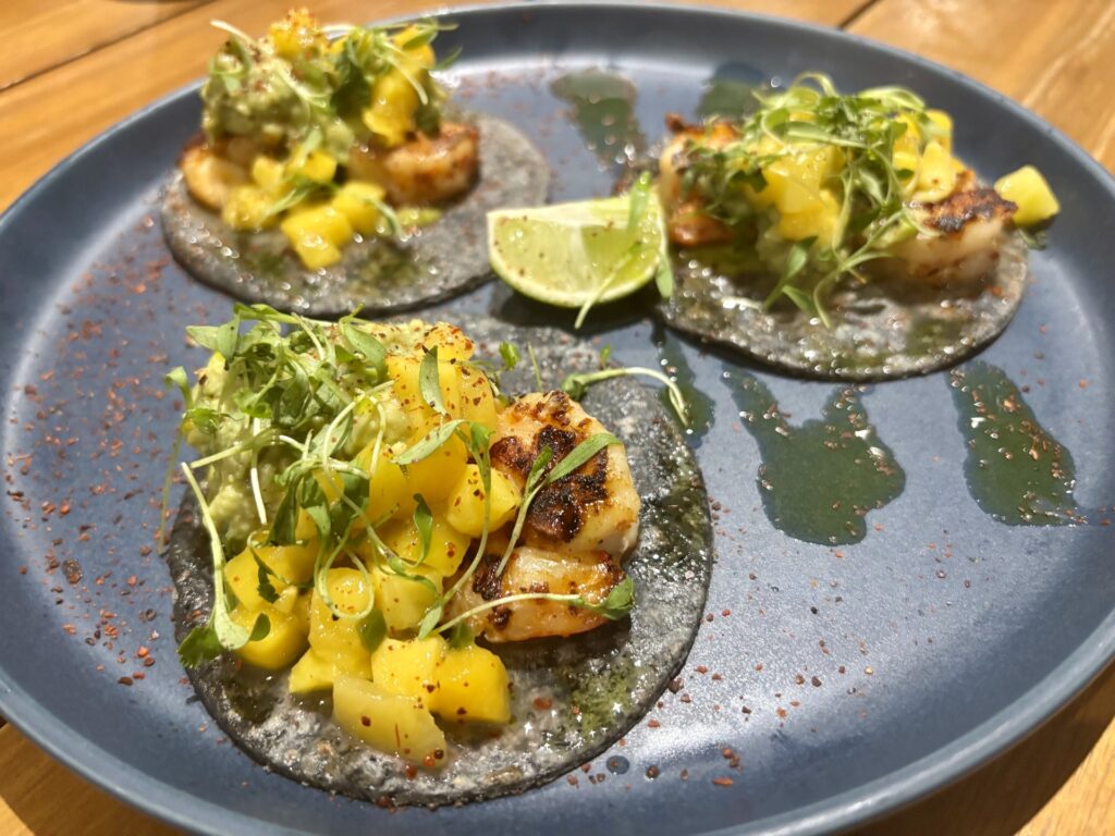Octopus Baja tacos