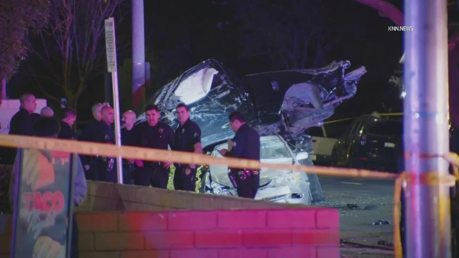 Suspected DUI driver suffers severe injuries after violent pursuit crash in Los Angeles. Feb. 2026 (KNN)