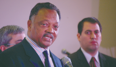 Vintage: Rev. Jesse Jackson fights for voting rights in L.A