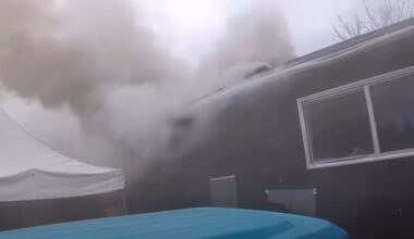 A house fire on the 5000 block of E. Huntington Avenue injured one resident from smoke inhalation Tuesday, Feb. 24, 2026, and remains under investigation. (Fresno FD)