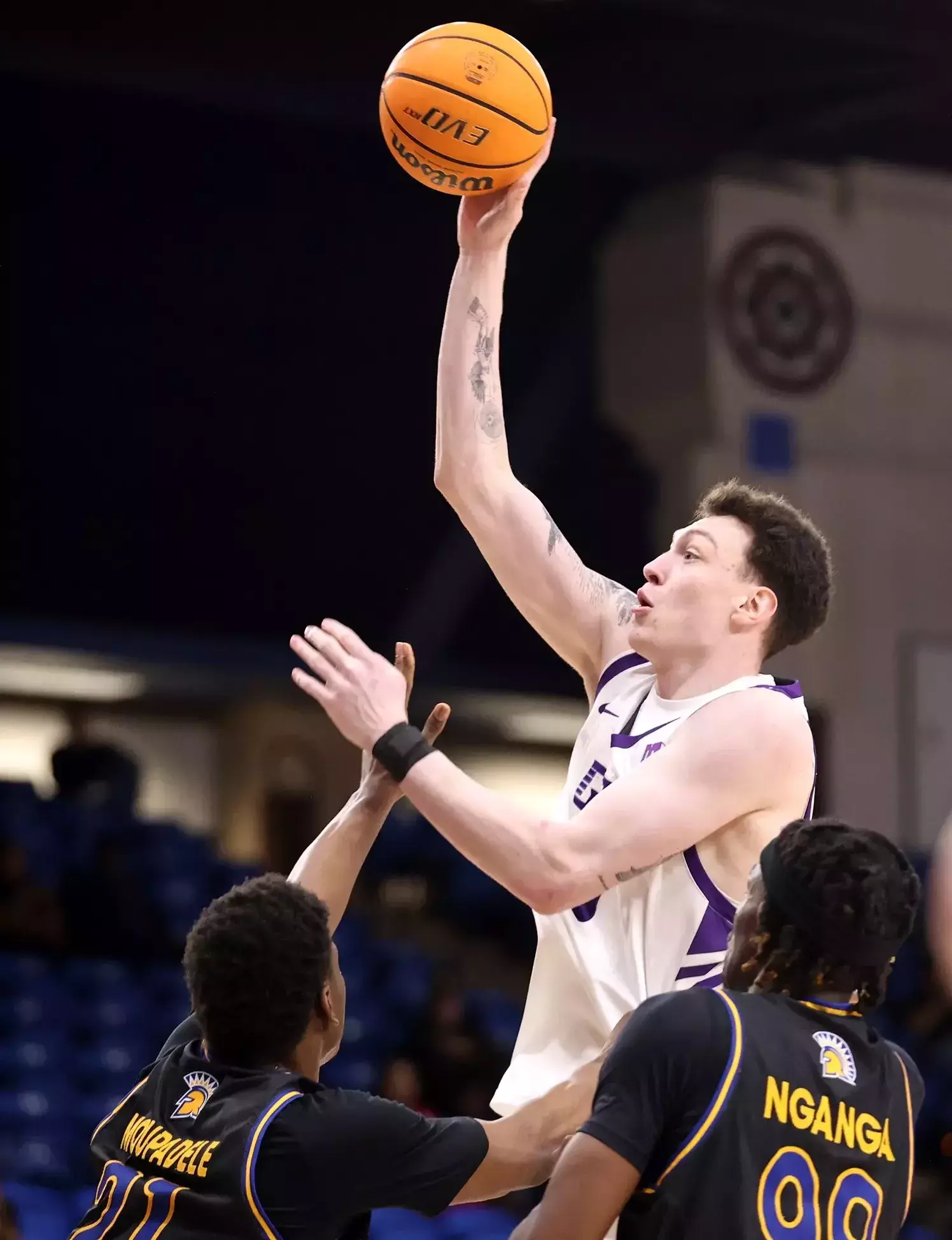 San Jose, CA  Feb.14,  2026:  Then Lopes top San Jose State 79-94 at Provident Credit Union Event Center in San Jose, CA.   David Kadlubowski/GCU  