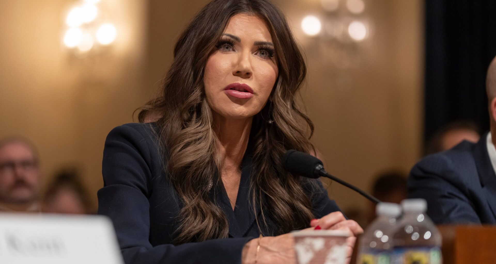 At San Diego border, Kristi Noem blasts funding shutdown, claims drug-smuggling wins