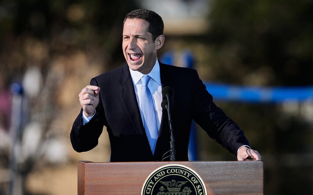 San Francisco Mayor Daniel Lurie denounces ‘Tax the Jews’ chant heard during protest