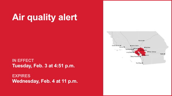 Air quality alert affecting Orange County Wednesday – Orange County Register