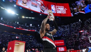 Oakland’s Damian Lillard makes it rain, wins a record-tying 3rd NBA 3-point contest title – The Mercury News