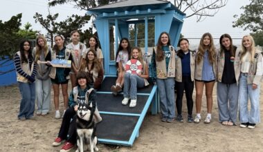LB Girl Scout Troop 403 refurbishes SBACC play yard