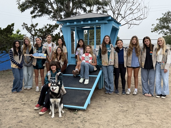 LB Girl Scout Troop 403 refurbishes SBACC play yard