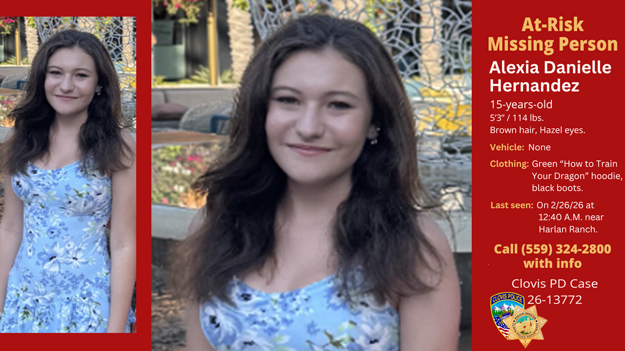 Can You Help Clovis Police Find Missing 15-Year-Old Girl?